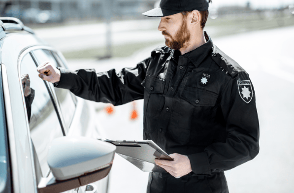 Politiecontrole tijdens autovakantie