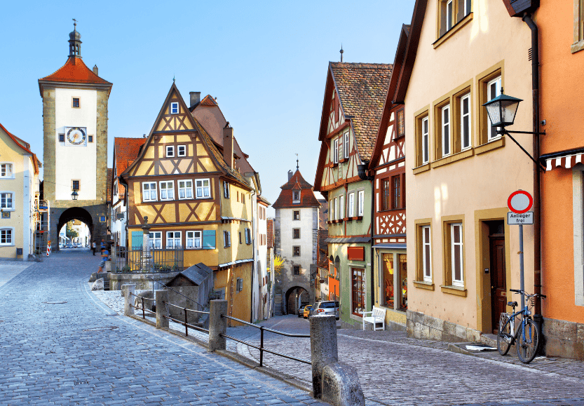 Een bekende plek in Rotherburg ob der Tauben