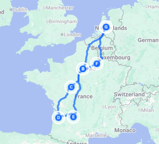 Roadtrip Frankrijk met klassiekers