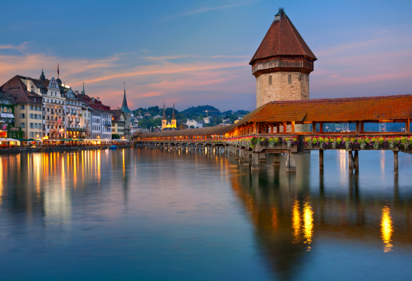 Binnenstad bekijken tijdens roadtrip Luzern