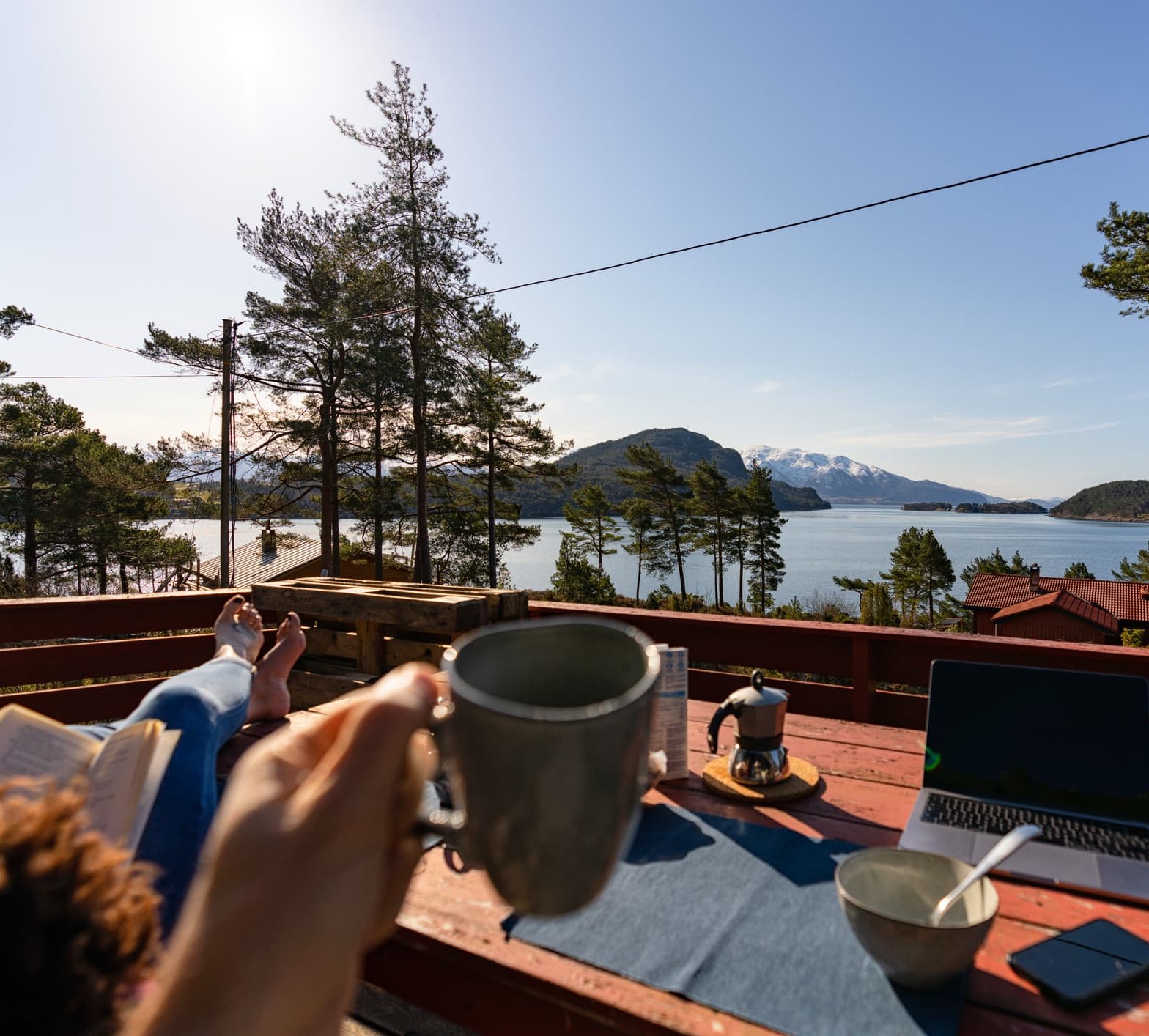 uitzicht accommodatie tijdens de roadtrip