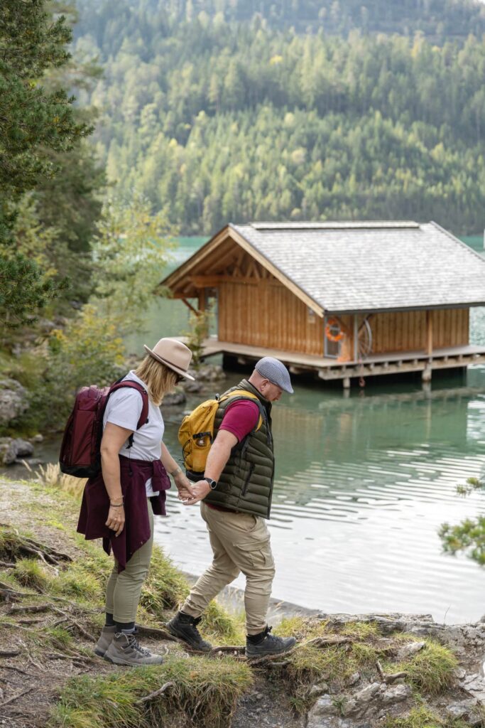 Echtpaar in de duitse bossen