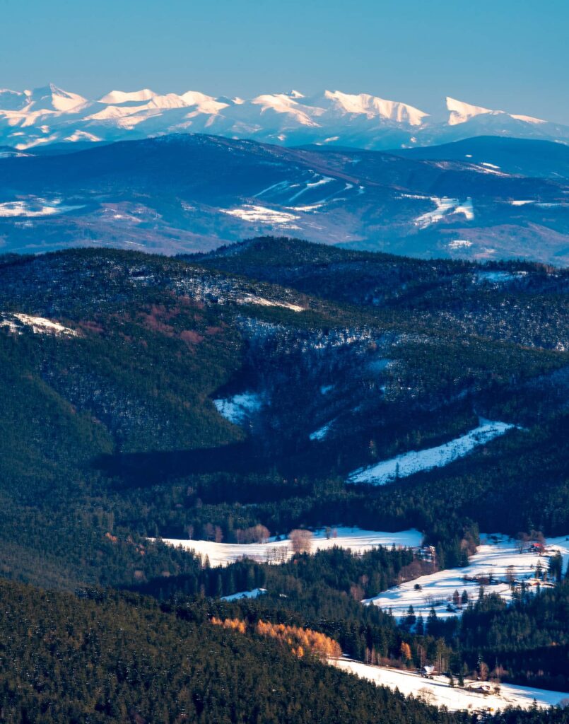 Krivan in High Tatras and Western Tatras mountains
