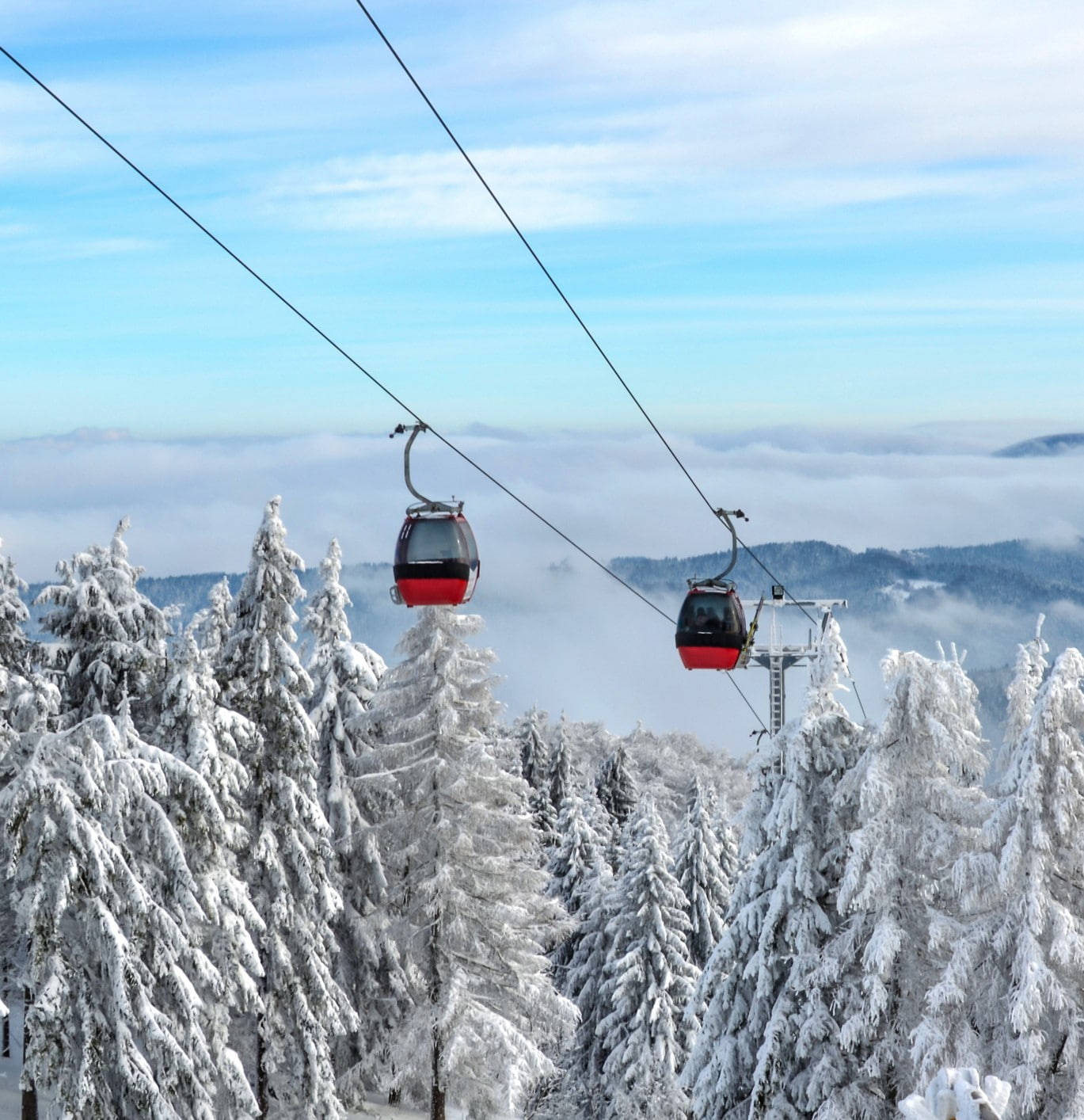 ski lift sneeuw winter 2